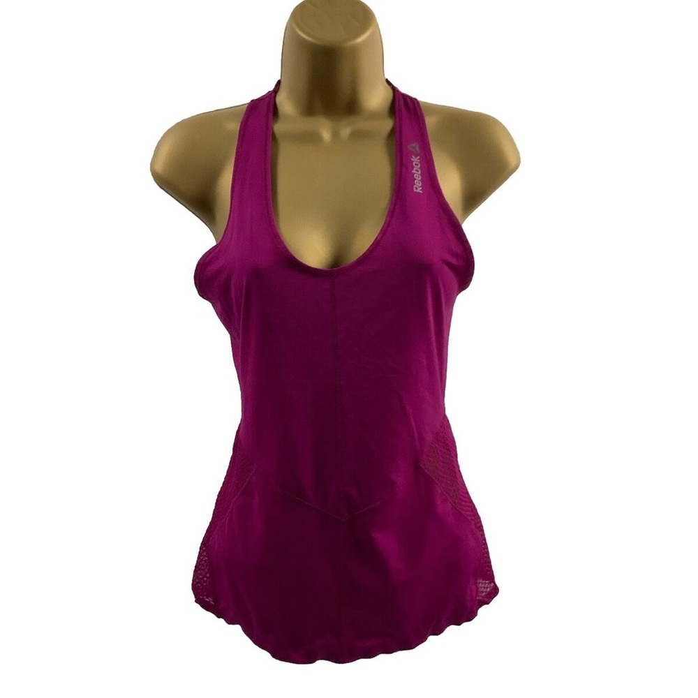 Reebok Purple Athletic Workout Training Playice Sport Tank Top Womens Size XS